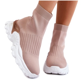 BM Sneakers alte da donna Beige Jovie