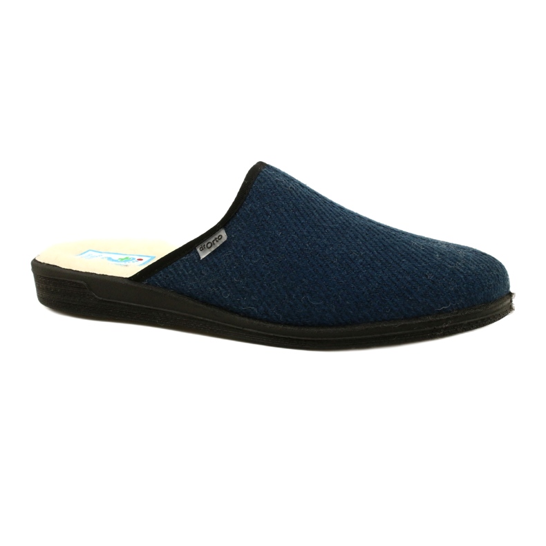 Pantofole da uomo Befado isolate con pelliccia di pecora pu 000M325, blu navy