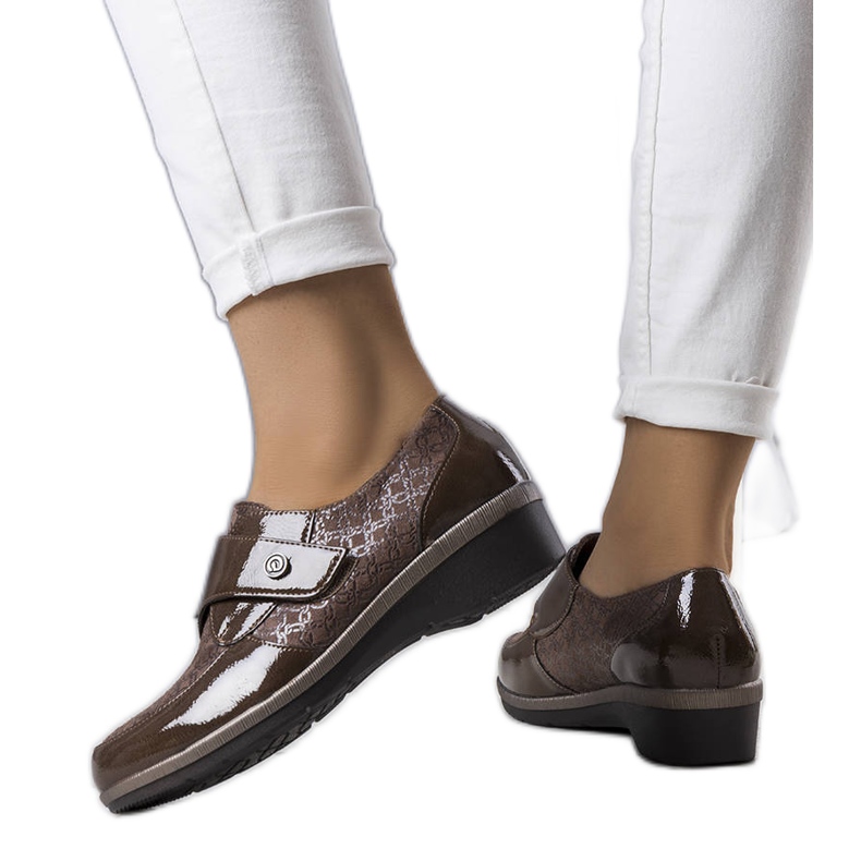 BM Drancy scarpe brogue marroni marrone cachi