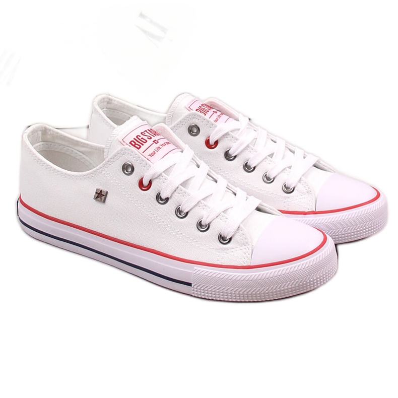 Mezze sneakers bianche Big Star T274022 bianca