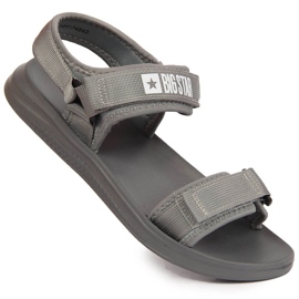 Sandali sportivi da uomo Big Star HH174843 grigi con velcro grigio
