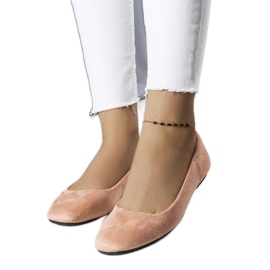 Ballerine in camoscio rosa di Jules