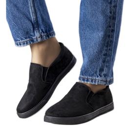 Sneaker black sneaker con eco-parte nero