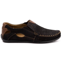 Olivier Mocassino uomo nero 901 scarpe estive