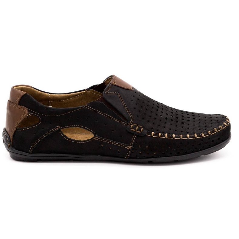 Olivier Mocassino uomo nero 901 scarpe estive