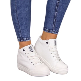 Scarpe da ginnastica Big Star W INT1247C bianca