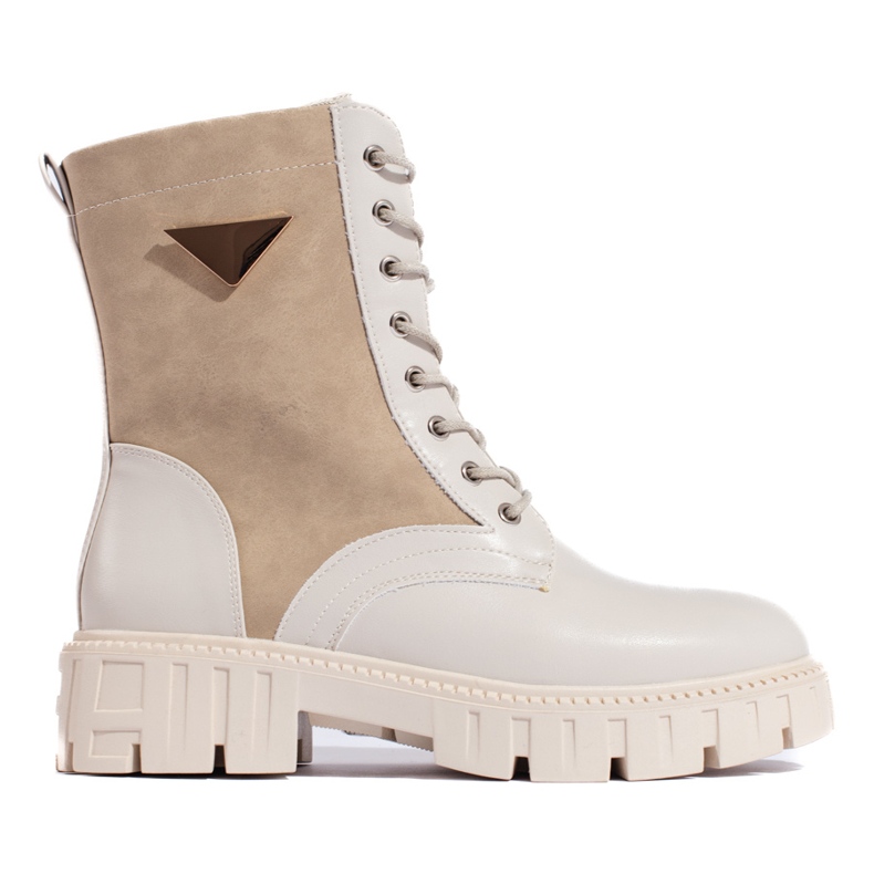 Stivali da lavoro beige da donna