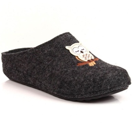 Pantofole in feltro Panto Fino W KK267023 INT1797B grigio