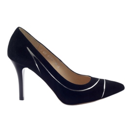 Décolleté da donna stiletti Anis 4474 nero d'argento