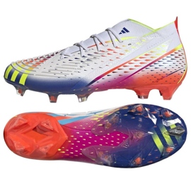 Scarpe da calcio Adidas Predator Edge.1 Fg M GW1028 bianca bianca