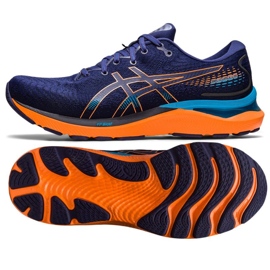 Asics Gel Cumulus 24 M 1011B366 402 scarpe da corsa blu