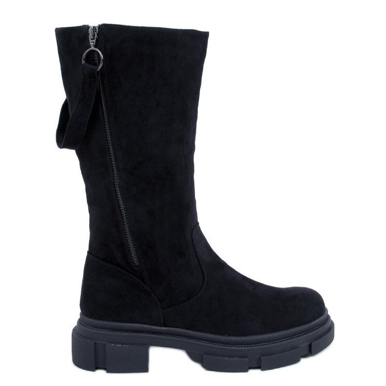 BM Stivali piatti da donna Slade Black nero