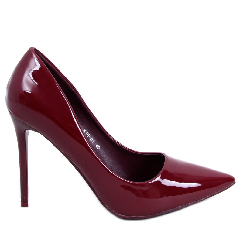 PA1 Tacchi laccati da donna Rutina Wine rosso