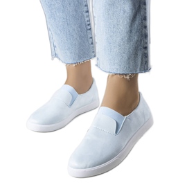 PA1 Sneaker in ecopelle scamosciata blu di Jamal