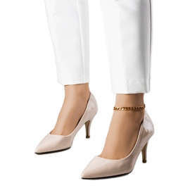 Tacchi laccati beige di Hadlee
