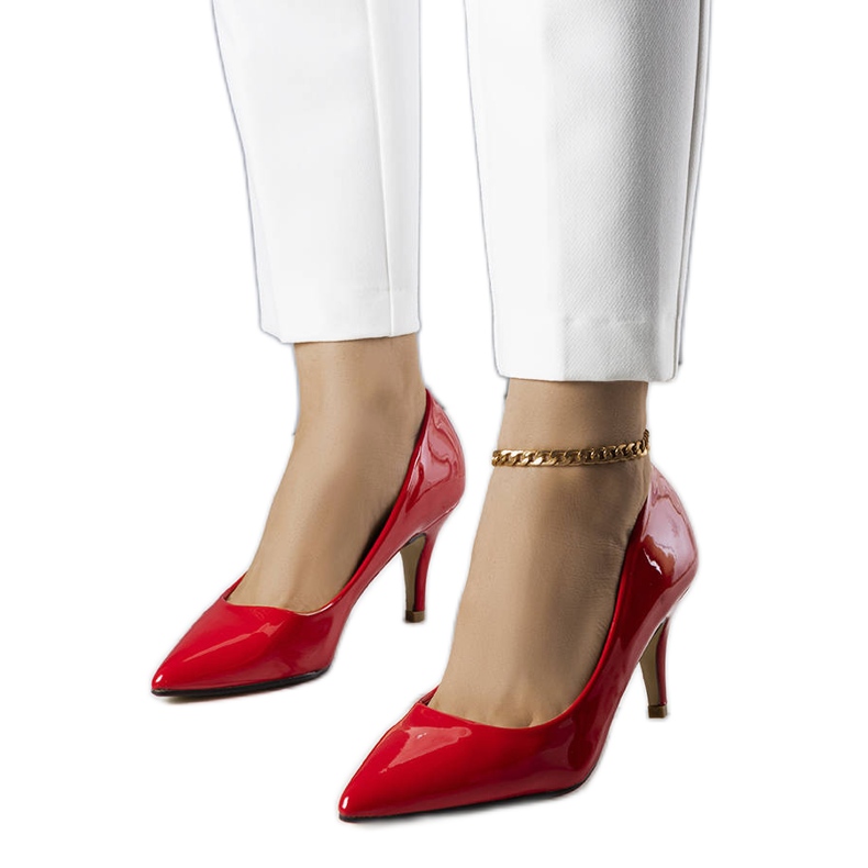 Tacchi laccati rossi di Hadlee rosso