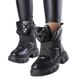 Stivali da neve slip-on isolanti neri di Francisco nero