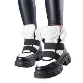 Stivali da neve slip-on isolanti bianchi di Francisco bianca
