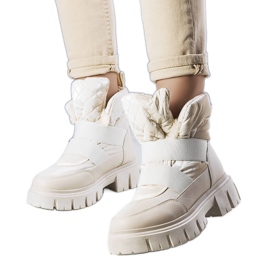 Stivali da neve slip-on isolanti beige di Francisco