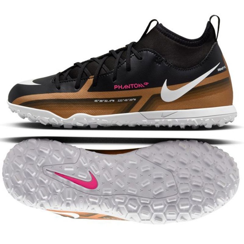 Scarpe Nike Jr. Phantom GT2 Club Qatar Dynamic Fit Tf DR6063 810 nero nero