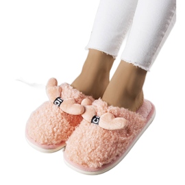 Pantofole rosa con pelliccia di Rosny