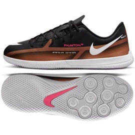 Scarpe da calcio Nike Phantom GT2 Club Qatar Ic Jr DR6060 810 marrone nero beige e marroni