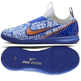 Scarpe da calcio Nike Zoom Mercurial Vapor 15 Academy CR7 Ic Jr DV8189 182 blu blu