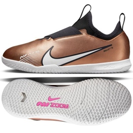 Scarpe da calcio Nike Zoom Mercurial Vapor 15 Academy Qatar Ic Jr DR6049 810 marrone d'oro