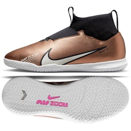 Scarpe da calcio Nike Zoom Mercurial Vapor 15 Academy Qatar Ic Jr DR6050 810 marrone bianco