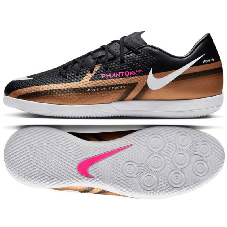 Scarpe da calcio Nike Phantom GT2 Qatar Academy Ic M DR5963 810 oro nero nero