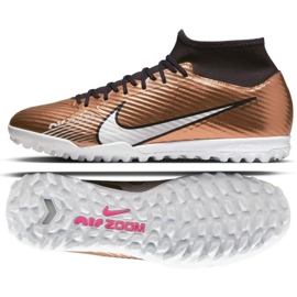 Scarpe da calcio Nike Zoom Mercurial Superfly 9 Academy Qatar Tf M DR5948 810 oro, marrone d'oro