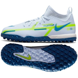 Scarpe da calcio Nike Phantom GT2 Academy Dynamic Fit Tf Jr DC0813 054 bianco bianco