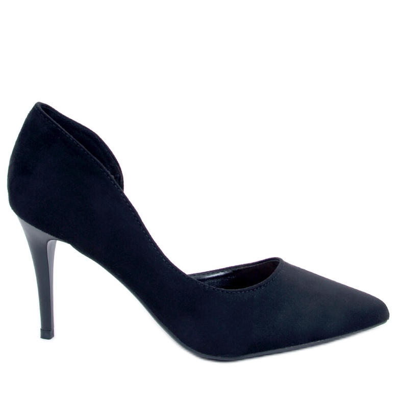 PA1 Décolleté in camoscio cut-out di Samira Black nero