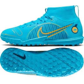 Scarpe da calcio Nike Mercurial Superfly 8 Academy Tf Jr DJ2864 484 blu blu