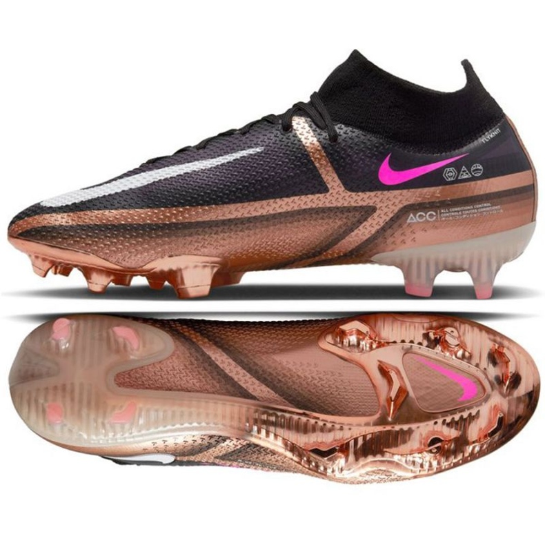 Scarpe da calcio Nike Phantom GT2 Elite Qatar Dynamic Fit Fg M DR5955 810 marrone nero
