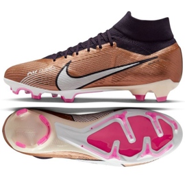 Scarpe da calcio Nike Zoom Mercurial Superfly 9 Pro Qatar Fg M DR5939 810 marrone d'oro