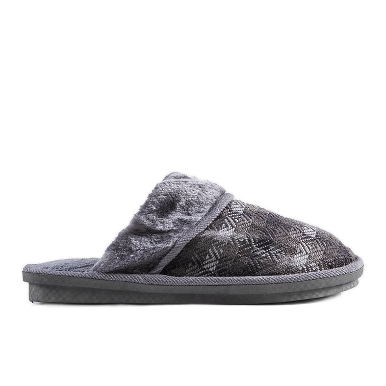 Pantofole grigie da uomo Mirem grigio