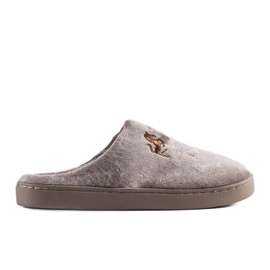 Presse pantofole marroni da uomo beige