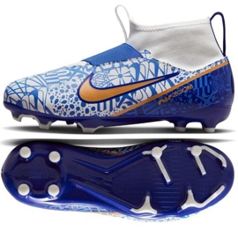 Nike Zoom Mercurial Superfly 9 Academy CR7 FG/MG Jr DQ5324 182 scarpe da calcio blu blu