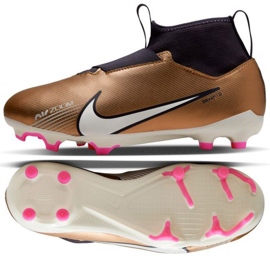 Scarpe da calcio Nike Zoom Mercurial Superfly 9 Academy Qatar FG/MG Jr DR6044 810 marrone beige e marroni