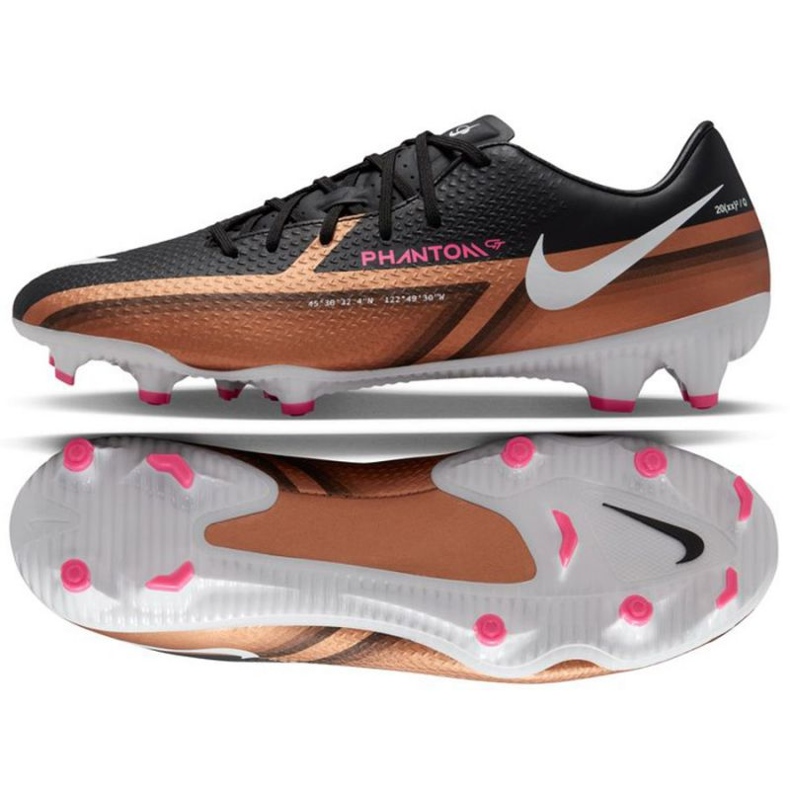 Scarpe da calcio Nike Phantom GT2 Academy Qatar Dynamic Fit FG/MG M DR5961 810 marrone nero beige e marroni