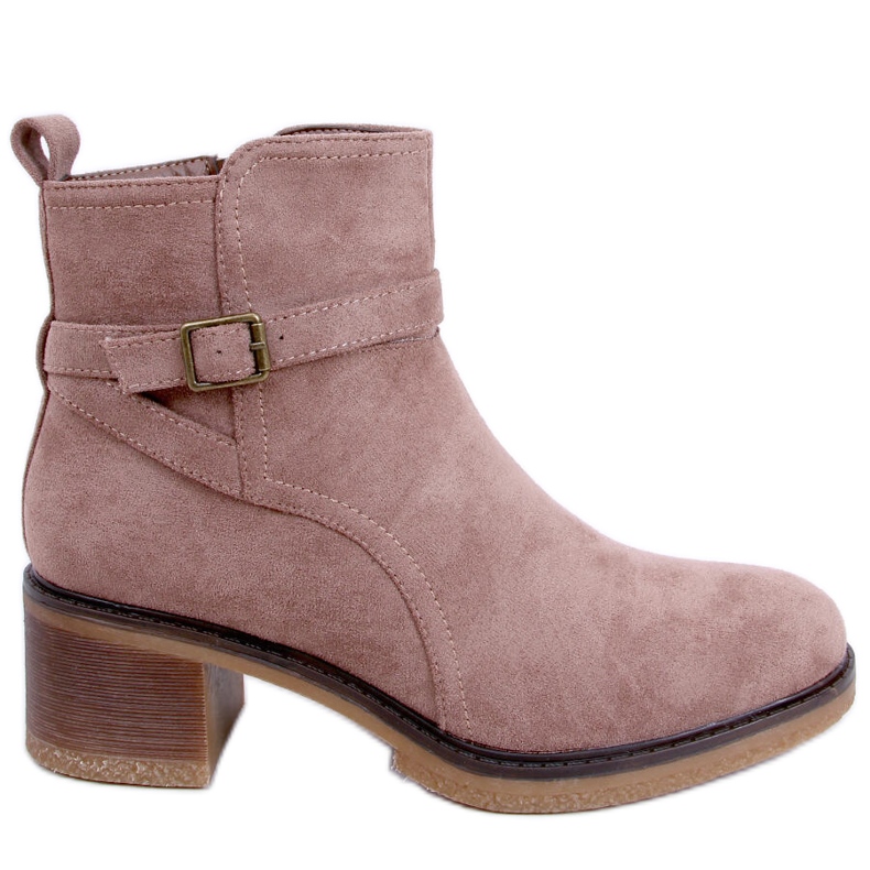 BM Stivali con tacco largo Aretha Khaki beige