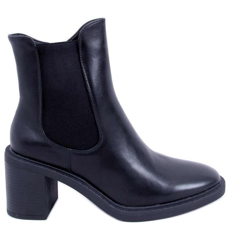 BM Stivali classici Clea Black con tacco alto nero