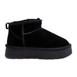 Stivali da neve bassi alla moda in camoscio nero Nucca