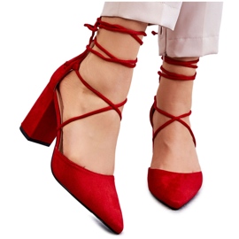 PA1 Décolleté Classiche In Camoscio Rosso Lucira