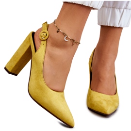 PA1 Décolleté con tacco alto Giallo Alanza