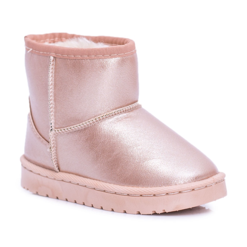 FRROCK Caldi stivali da neve per bambini champagne Scooby rosa d'oro