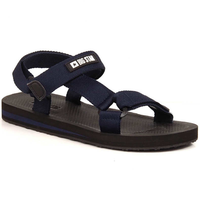 Big Star DD174718 sandali sportivi da uomo blu navy con velcro