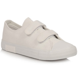 Sneakers da bambino con velcro Big Star bianche KK374086 bianco