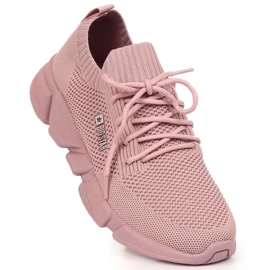 Scarpe sportive comode da donna rosa cipria Big Star JJ274266
